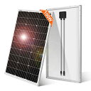 DOKIO 高効率 ソーラーパネル 100w 18v 単結晶 自作の太陽光発電に適応な小型・家庭用太陽光パネル 12v バッテリー充電用 防災グッズ 車中泊