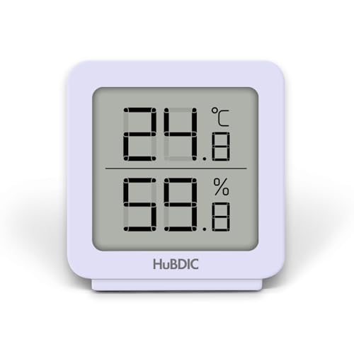 HuBDIC 室温と温度のみ シンプル 温湿度計 デジタル 温度計 湿度計 高精度 家庭用 温度湿度計 温室度計 室温計 マグネット 小型 卓上 ペット 爬虫類 壁掛け 置き掛け兼用 熱中症 わりおしゃれ …