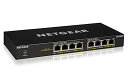NETGEAR 卓上型コンパクトアンマネージスイッチングハブ GS308PP ギガビット 8ポート (PoE+ 8ポート 83W) 静音ファンレス 省電力設計 3年(2)