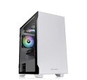 Thermaltake S100 TG Snow Edition 強化ガラス ミニタワーPCケース ホワイト スイングドアパネル採用 CA-1Q9-00S6WN...