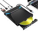 DVDドライブ 外付け 2024新モデル・6In1多機能 ポータブルド...(2)