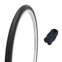 シンコー 26インチ 自転車 タイヤ 1.5mm極厚チューブ セット DEMING L/L 26×1 3/8 ブラック W/O SR078 60157
