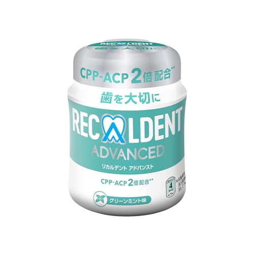 GC(ジーシー) リカルデントガム グリーンミント味 140gボトル 140グラム (x 1) GC(ジーシー) リカルデントガム グリーンミント味 140gボトル 140グラム (x 1)