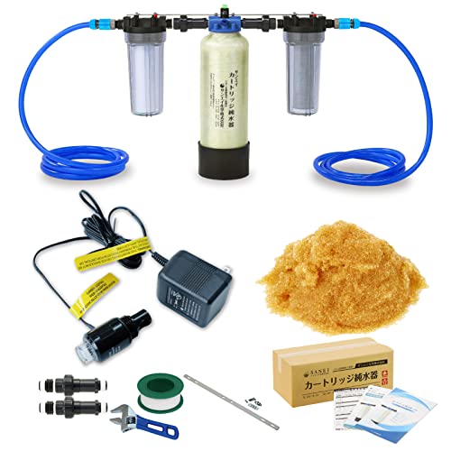 サンエイ化学 カートリッジ純水器 5L プロタイプ フィルター+ホースセットタイプ ランプ式導電率計付き CPDFH-5-7031 イオン交換樹脂 5L入り 純水 洗車 サンエイ化学 カートリッジ純水器 5L プロタイプ フィルター+ホースセットタイプ ランプ式導電率計付き CPDFH-5-7031 イオン交換樹脂 5L入り 純水 洗車