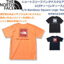 ノースフェイス Tシャツ レディース ショートスリーブバンダナスクエアロゴティー ライフスタイル アウトドア キャンプ S/S Bandana Square Logo Tee THE NORTH FACE NTW32349