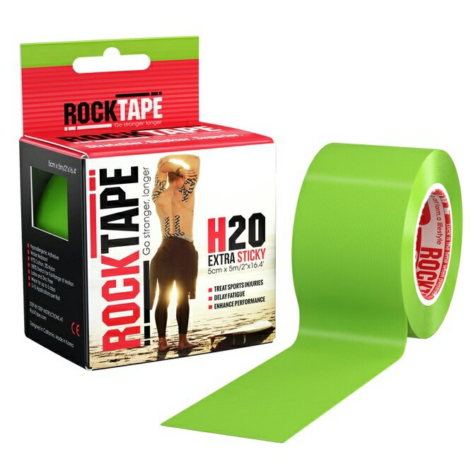 DMedical Dメディカル ROCKTAPE H2O(耐水性PRO) 5cm×5m ライムグリーン