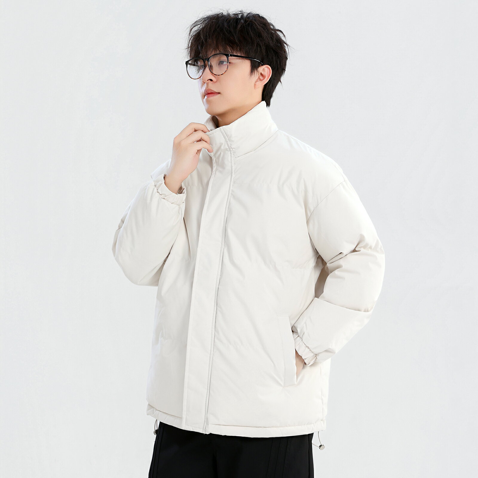 楽天市場】軽量 ダウンジャケット（カラーホワイト）（メンズ