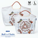 【正規品】ボールアンドチェーン エコバッグ ball&chain キー&キャレッジ KEY & CARRIAGE ホワイト WHITE オリジナル Mサイズ L...
