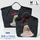 【正規品】ボールアンドチェーン エコバッグ ball&chain Dot Donut ドットドーナツ BLACK ブラック オリジナル Mサイズ Lサイズ ショ...