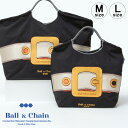 【正規品】ボールアンドチェーン エコバッグ ball&chain サンヒデアキミハラ SAN HIDEAKI MIHARA バックル BUCKLE ブラック BLACK Mサイズ Lサイズ ショッピングバッグ トートバッグ A4 刺繍 三原英詳 ball and chain