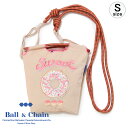 【正規品】ボールアンドチェーン エコバッグ ball&chain ミニショルダー SWEET NEW スィート BEIGE ベージュ Sサイズ 刺繍 斜め掛け ショッピングバッグ トートバッグ 刺繍 ball and chain