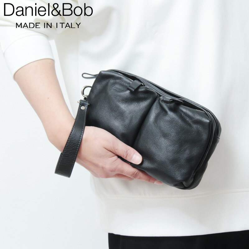 【クーポン】ダニエル&ボブ バッグ Daniel&Bob クラッチバッグ ASTOLFO アストルフォ シュリンクレザー メンズ イタリア製 U553-23 ★