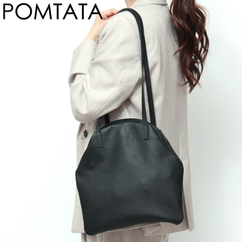 Rakuten - ポンタタ バッグ POMTATA がま口 トートバッグ 口金 BLOW FRAME SAC BAG 肩がけ 本革 レザー レディース P3333 ★