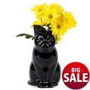 【20%OFF】【21日まで サマーSALE】bis 2022 1月号掲載アイテム 猫 花瓶 雑貨 グッズ 北欧 一輪挿し かわいい おしゃれ おもしろ ネコ ねこ フラワーベース 置物 猫雑貨 インテリア 海外 陶器 プレゼント 誕生日 クエイル Lucky QuailCeramics