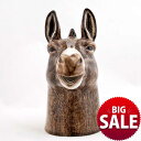 【20%OFF】【21日まで サマーSALE】Donkey Jug L ロバのジャグ 花瓶 イギリス Quail Ceramics 動物 置物 オブジェ インテリア 陶器 水差し ロバ