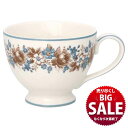 【在庫限り!売り尽くし SALE】ティーカップ 花柄 北欧 コーヒーカップ コップ ブルー 青 花 かわいい おしゃれ カラー 柄 北欧風 韓国 雑貨 食器 紅...