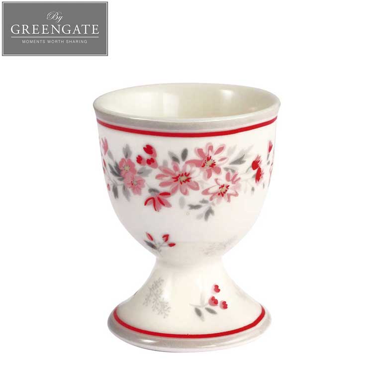 【30％OFF】【リニューアルオープンSALE】エッグカップ Egg Cup EMBERLY エンバリー 花柄 小花柄 北欧 おしゃれ かわいい 赤 レッド Xmas 前菜 エッグスタンド エッグポット ポット 植物 カップ 卵スタンド ゆで卵 磁器 陶器 雑貨 プレゼント グリーンゲート GreenGate