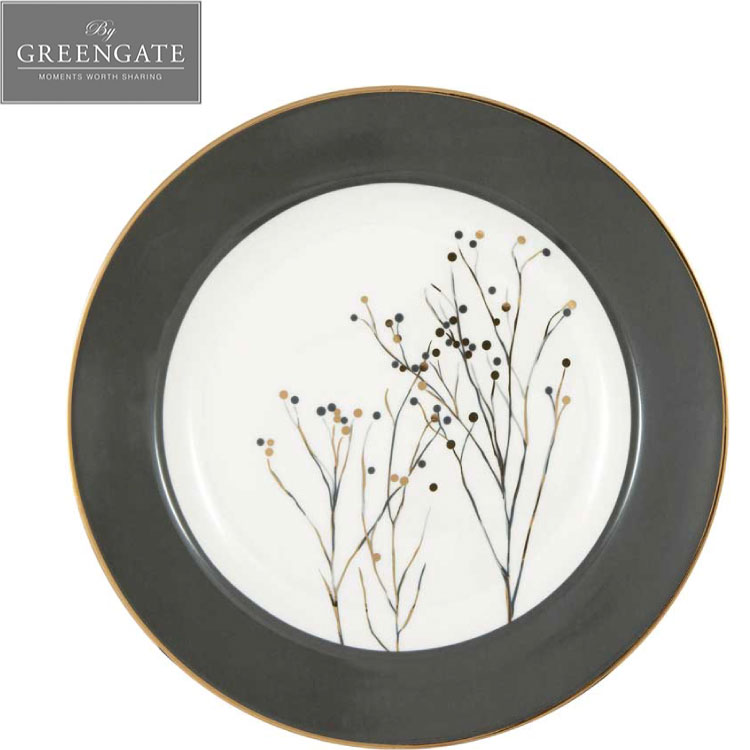 ★期間限定 全商品P10倍! 母の日★ お皿 プレート 花柄 北欧 花 皿 北欧 かわいい おしゃれ モノトーン シンプル カラー 北欧風 韓国 雑貨 食器 プレゼント ギフト 誕生日 引っ越し祝い 女性 磁器 陶磁器 海外 海外雑貨 デンマーク グリーンゲート GreenGate Antoniaのサムネイル