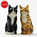 【11日まで!母の日セール】【アウトレット品】 Reuben&Sparky S+P 猫の塩コショウ入れ セット Quail Ceramics クエイル 猫雑貨 ...