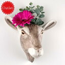 【21日まで サマーSALE】【アウトレット品】Goat Wall Vase ヤギ やぎ 山羊 壁掛け Quail Ceramics 動物 置物 オブジェ インテリア 陶器 花瓶