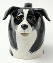 Border Collie Jug ボーダーコリーのジャグ 水差し Quail Ceramics 動物 置物 オブジェ インテリア 北欧 モダン 陶器 ヨーロッパ市場向け製品 ペンスタンドなどとしても使えます