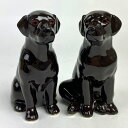 【11日まで!母の日セール】Labrador chocoのフィギュア2体セット イギリス Quail Ceramics 動物 置物 ペット 愛犬 オブジェ イン...