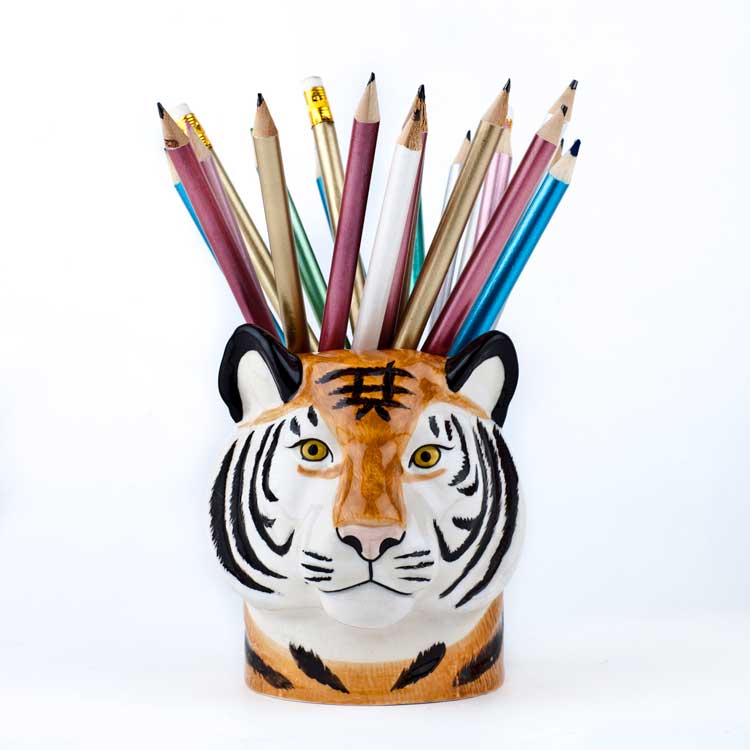 TigerPencilPot פΥڥΩ Quail Ceramics   å ڥΩ տʪ ݥå ե ...