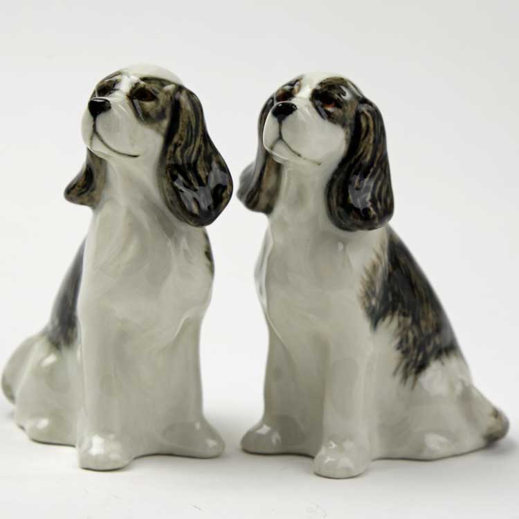 CockerSpaniel B&W ̃tBMAyA RbJ[XpjG CMX Quail Ceramics  u IuWF CeA  D Aj}G CMX NGCZ~bNX  Ck Dog