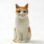 Squash3Figure 猫のフィギュア Quail Ceramics 猫雑貨 猫グッズ 猫好き 置物 ミニチュア フィギュア 雑貨 インテリア 猫 ネコ ねこ おしゃれ おもしろ モダン アニマル 海外 北欧 陶器 プレゼント ギフト 誕生日 記念日