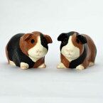 Guinea pig multi S&P ソルト＆ペッパーセット 塩コショウ入れ イギリス Quail Ceramics 動物 置物 オブジェ インテリア 北欧 モダン 陶器 ペア ペット モルモット マルチカラー 小動物 ねずみ 北欧雑貨 動物雑貨