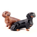 Dachshund S&P ソルト＆ペッパーセット イギリス Quail Ceramics 動物 置物 オブジェ インテリア 北欧 モダン 陶器 犬好き ダックス イヌ 塩コショウ入れ 塩胡椒入れ 調味料入れ キッチンインテリア