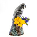 【LINE700円オフ】【在庫限り】セキセイインコ Budgie 小花入れ バイオレット イギリス Quail Ceramics 動物 置物 オブジェ インテリア 陶器 いんこ トリ とり 鳥 鳥好き 野鳥 花瓶 北欧雑貨