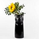 【11日まで!母の日セール】Panther Flower Vase 黒ヒョウの花瓶イギリス Quail Ceramics 動物 置物 オブジェ インテリア 陶器...