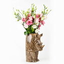 【11日まで!母の日セール】サイ 花瓶 雑貨 グッズ 北欧 一輪挿し かわいい おしゃれ おもしろ エレガント 高級感 フラワーベース 置物 インテリア 海外 ...