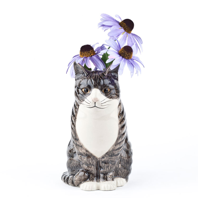 【写真付きレビュー】猫 花瓶 雑貨 グッズ 北欧 一輪挿し かわいい 可愛い お洒落 おしゃれ おもしろ ネコ ねこ にゃんこ 茶トラ