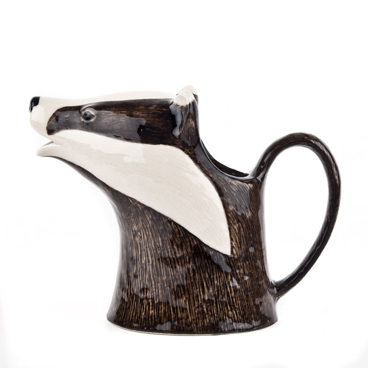 【11日まで！母の日セール】Badger Jug アナグマのジャグ 花瓶 イギリス Quail Ceramics 動物 置物 オブジェ インテリア 陶器 水差し アナグマ あなぐまのサムネイル