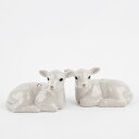 【LINE700円オフ】【在庫限り】Lamb S&P 子羊のソルト&ペッパーセット 塩コショウ入れ イギリス Quail Ceramics 動物 置物 オブジェ インテリア 北欧 モダン 陶器 ヨーロッパ市場向け製品 アニマル雑貨 子羊 羊 ひつじ ラム