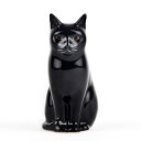 Lucky3Figure 黒猫のフィギュア Quail Ceramics 猫雑貨 置物 ミニチュア フィギュア 雑貨 インテリア 黒猫 …