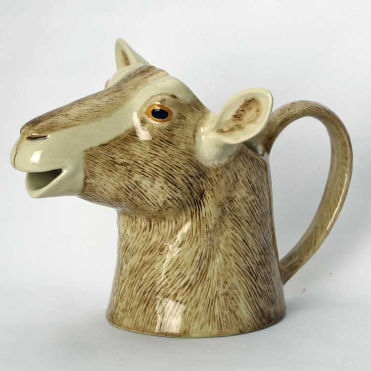 Goat Jug L イギリス Quail Ceramics 動物 置物 オブジェ インテリア 陶器 水差し とら ヤギ やぎ アニマル