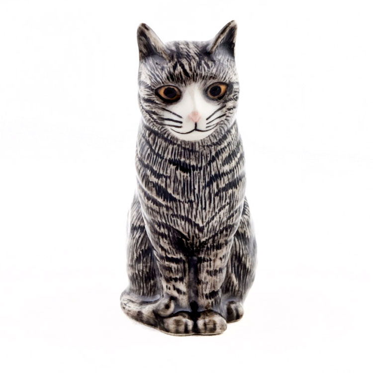 猫のフィギアPatience3 イギリス Quail Ceramics(クウェイル セラミックス)社製 動物 置物 オブジェ インテリア 北欧 モダン 陶器 ヨーロッパ市場向け製品 ネコ好きさんに トラ猫 三毛猫 サバトラ ハチワレ