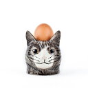 【20%OFF】【11日まで!母の日セール】エッグスタンド PatienceFaceEggCup 猫の エッグカップ イギリス Quail Ceramics(ク...