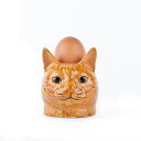 【LINE700円オフ】猫 エッグカップ エッグスタンド 雑貨 グッズ 陶器 北欧 かわいい おしゃれ おもしろ ネコ ねこ 茶トラ 猫雑貨 海外 プレゼント ギフト 誕生日 引っ越し祝い クエイル QuailCeramics