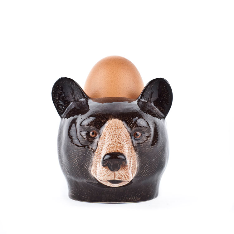 エッグスタンド BlackBearFaceEggCup くまの エッグカップ イギリス Quail  ...