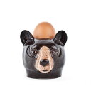 エッグスタンド BlackBearFaceEggCup くまの エッグカップ イギリス Quail Ceramics(クウェイル・セラミックス)社製 動物 置物 オブジェ インテリア 北欧 モダン 磁器製 ヨーロッパ エッグカップ　クマ　熊　テディベア