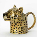 【最大20％OFF★母の日セール】Leopard Jug L ジャグ イギリス Quail Ceramics 動物 置物 オブジェ インテリア 陶器 水差し ヒョウ アニマル 動物雑貨 北欧雑貨 デキャンタ 花瓶 ひょう 豹 イギリス