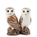 楽天海外雑貨のドゥナパールBarn Owl S&P メンフクロウのソルト＆ペッパーセット イギリス Quail Ceramics 動物 置物 オブジェ インテリア 北欧 モダン 陶器 ヨーロッパ市場向け製品 鳥好き 鳥 フクロウ ふくろう メンフクロウ めんふくろう