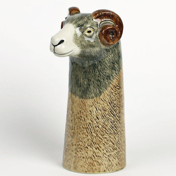 SwaledaleSheep Flower Vase イギリス Quail Ceramics 動物 置物 オブジェ インテリア 磁器製 花瓶 羊 ひつじ アニマル 珍しい