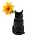 【なくなり次第終了】【10%OFF】猫 花瓶 雑貨 グッズ 北欧 一輪挿し かわいい おしゃれ おもしろ ネコ ねこ 茶トラ フラワーベース 置物 猫雑貨 インテリア 海外 陶器 プレゼント 誕生日 記念日 引っ越し祝い クエイル Lucky QuailCeramics