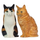 【なくなり次第終了】【10%OFF】SPRiNG 2022 4月号掲載アイテム 猫 塩コショウ入れ セット 雑貨 グッズ 調味料 かわいい おしゃれ おもしろ ネコ 猫雑貨 キッチン 海外 陶器 プレゼント 誕生日 記念日 引っ越し祝い クエイル QuailCeramics