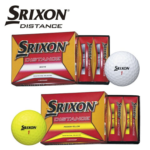 【ダンロップ】ゴルフボール　SRIXON　DISTANCE（スリクソン　ディスタンス）　1ダース（12個入り）【2018年秋冬モデル】